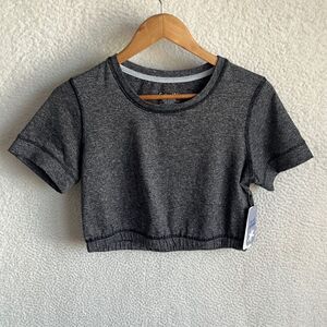 Splendid Crop Top TShirt Womens Medium‎ Heather Grey